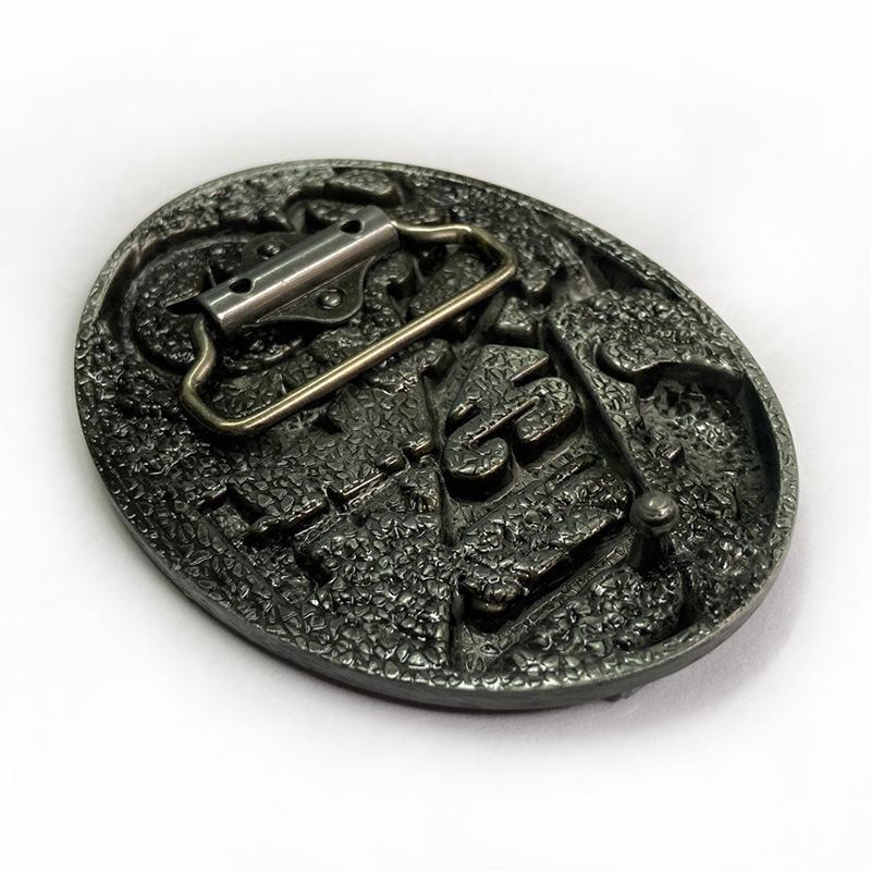 American Western Cowboy Oval Belt Buckle - New Bull Head Design