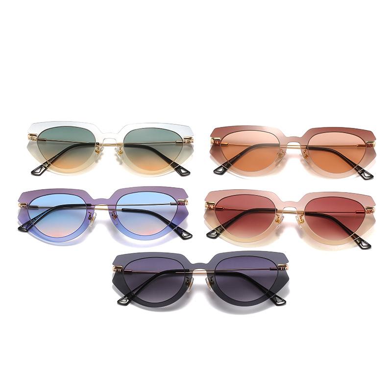 Cat'S Eye Sunglasses, Trendy Catwalk Glasses Of The Same Style, Personalized Piece Set Sunglasses For Women