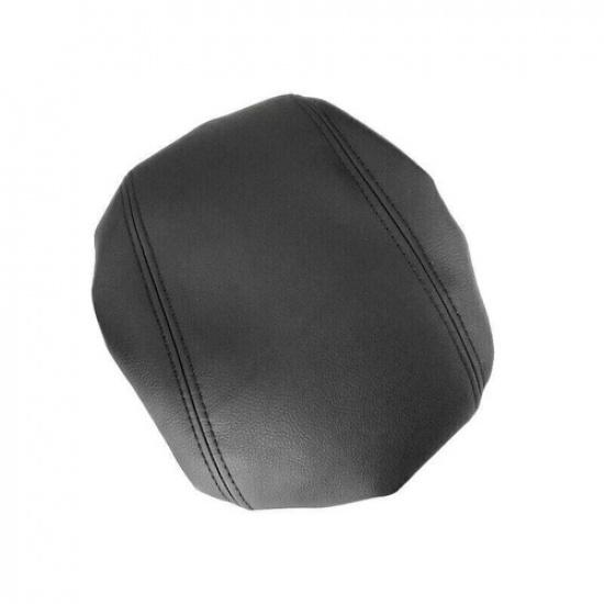 Black Center Console Armrest Box Leather Cover Trim For Hyundai Tucson 2015-2018