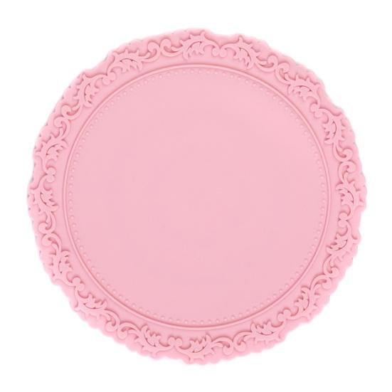 Silicone Placemat Nordic Vintage Lace Pattern Table Mats Heat Resistant Trivet for Hot Dishes Non-Slip Coaster for Kitchen Table