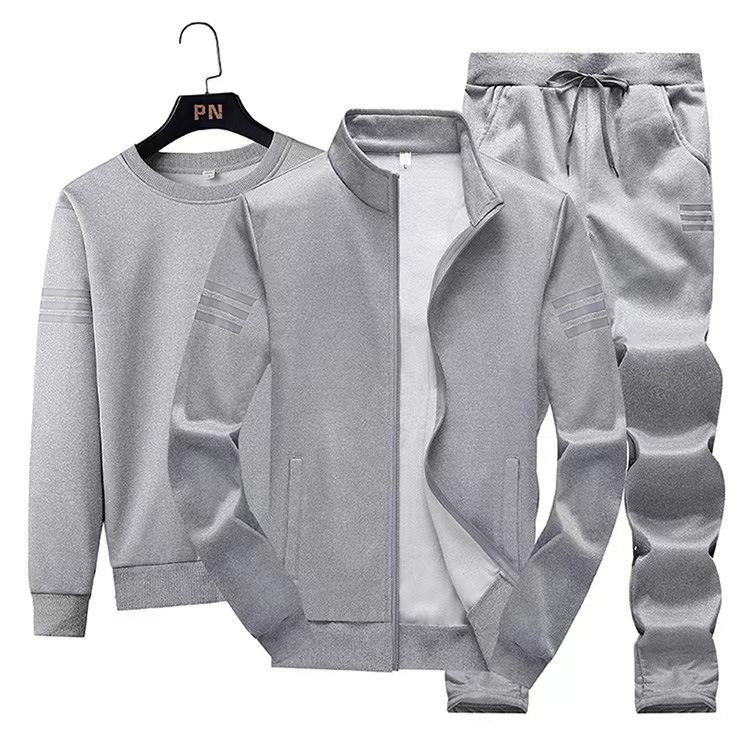 FiveFive Men's Tracksuits Autumn Jacket Sweatshirt and Long Pants Three Piece Sets Outdoor Sport Suit