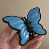Hair Claw Stable Gripping Thick Spring Anti-Slip Tooth Comb Hair Clip Butterflies Shape Back Head Hair Clip