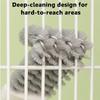 Durable Bird Cage Cleaner Brush - Efficient Poop Remover Tool & Sanitizing Scrubber for Parrot Cages Cleaning Accessories