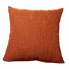 Square Linen Solid Color Soft Pillow Case Sofa Bed Cover Cushion Home
