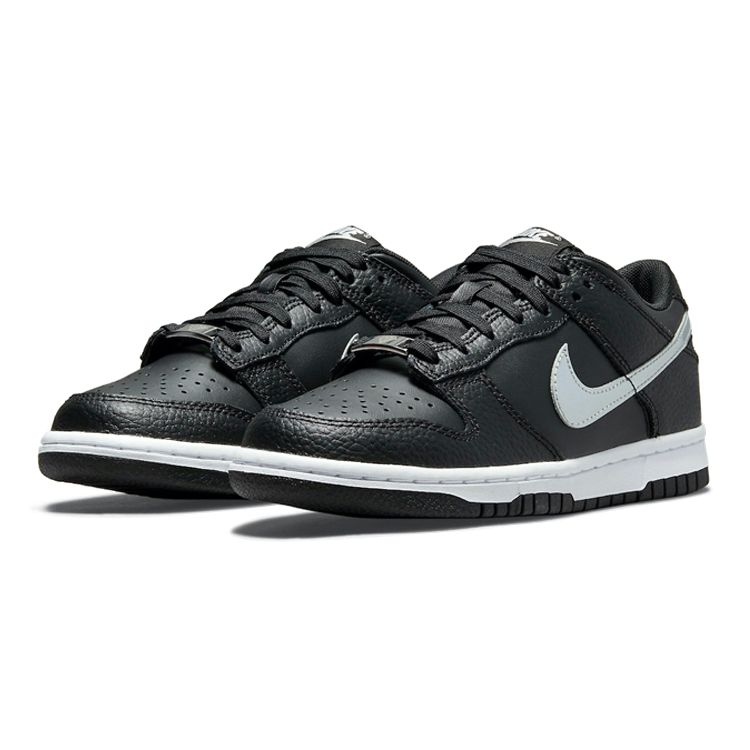 Nike NBA x Dunk Low EMB GS 75th Anniversary - Spurs Kids Sneakers Black Iron-Grey White DC9560-001