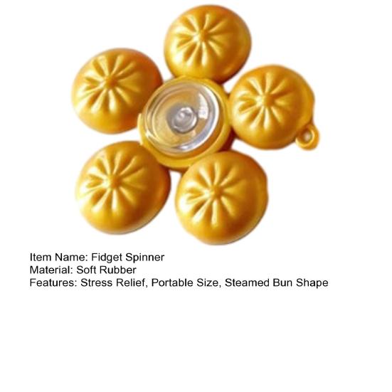 Zabawka Fidget Spinner Pierożek Ulga w Stresie Bułeczka Parowa Zabawka do Kręcenia na Palcu Redukcja Lęku dla Pracownika Domowego/Biurowego Pomoc w Koncentracji Zabawka Biurkowa