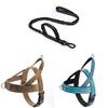 Pet Nylon Harness With Reflective Straps For Large Dogs Tactical Dog Vest And Leash