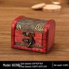 Chinesische Retro 8cm Holzschmuckschatulle - Vintage Klassisch Antik Kleine Schachtel