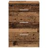 Nightstand with Vintage Wood Look 38 X 35 X 55 Cm Engineered Wood