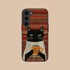 Custodia in Silicone per Cellulare Gatto Caffè Carino per Samsung Galaxy S26 S25 S24 S23 S22 S21 Plus FE Ultra Cover Colorata