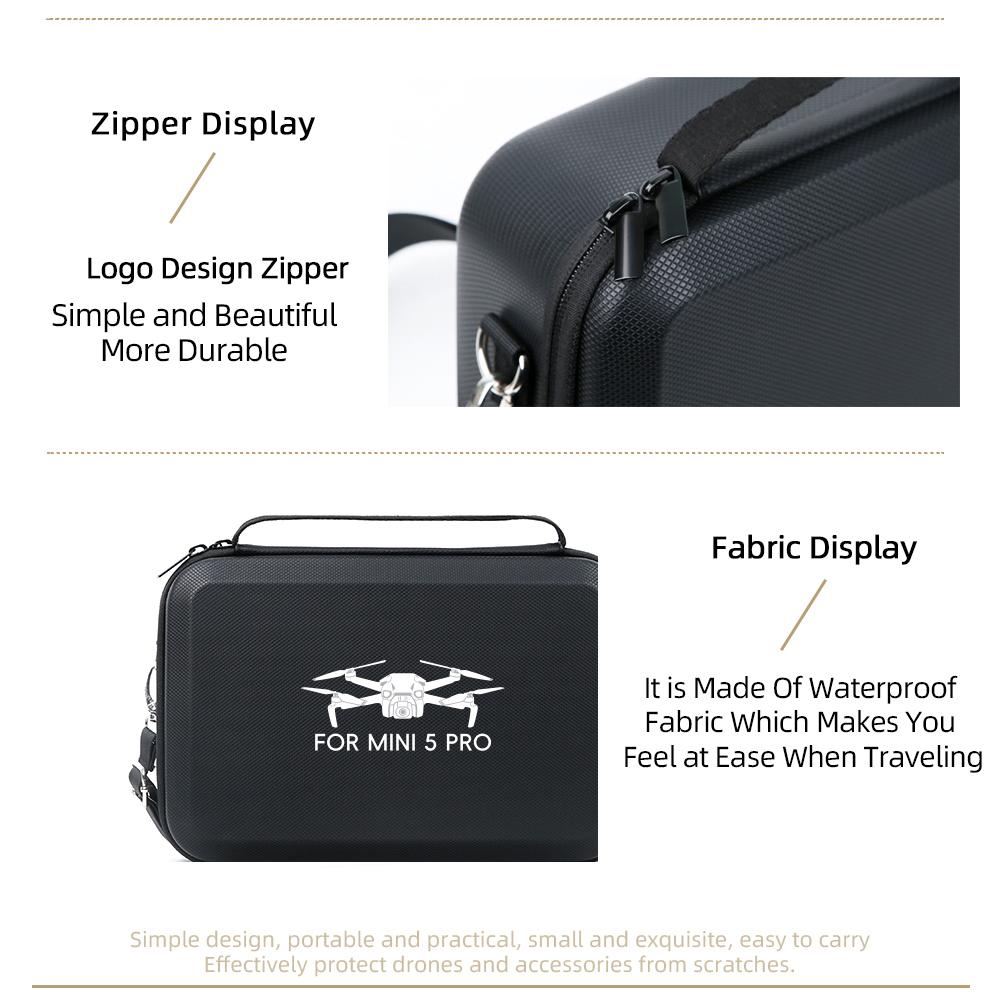 For DJI Mini 5 Pro Storage Bag Carrying Case Remote Control Battery Drone Body Shoulder Handbag For DJI RC 2 Accessories