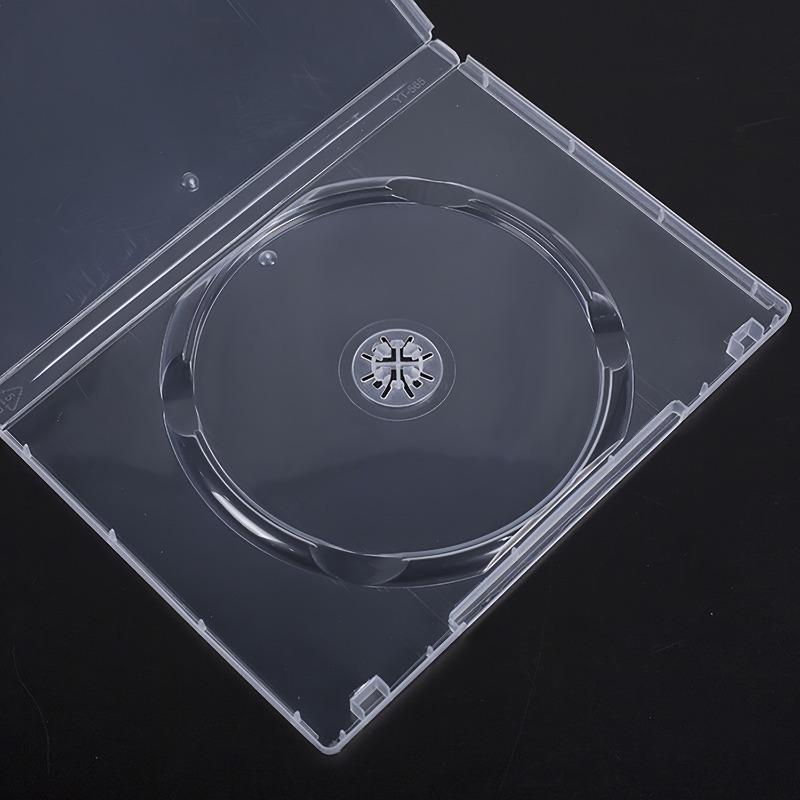 12pcs CD/DVD Storage Boxes for PS4 Game Card Case Resistant Transparent 14mm Single/Double Disc Holder Portable and Protective