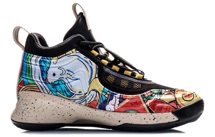 Li Ning CF The Mouse Bites Through The Sky. Comfortable Slip Resistant Lightweight Non Slip Lightweight Mid Top AGBP113-6