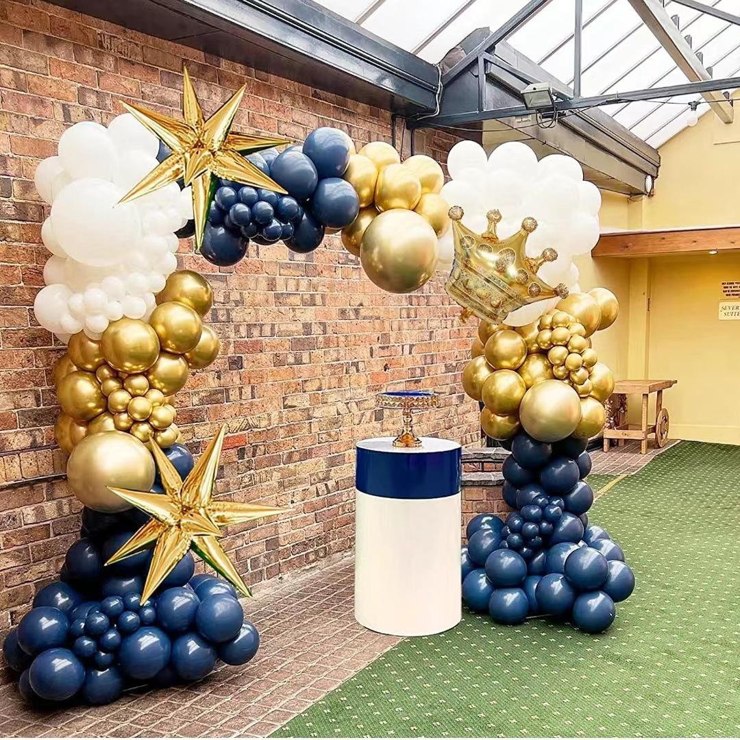 

Черный Металлический Набор Венков из Шаров Взрывающаяся Звезда Капля Воды Новогодняя Вечеринка День Рождения Выход на Пенсию Свадебное Украшение Шары Set as shown