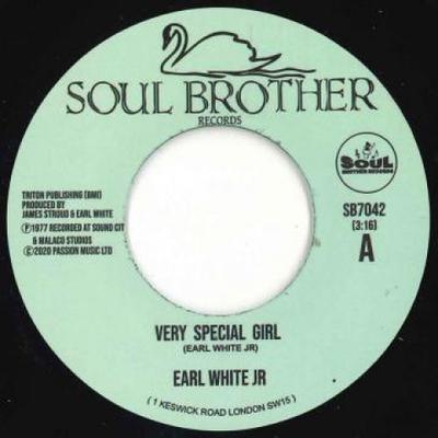 7inch Record EARL WHITE JR - Very Special Girl / Never Fall In L SB7042 Soul Brother 1977 UK Soul/Funk