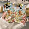 Phone Case: 2D Flat Design Suitable for iPhone 18 17 16 15 14 13 Pro Protective Case, Little Bear Swinging, Perfect Christmas and Halloween Holiday Gi