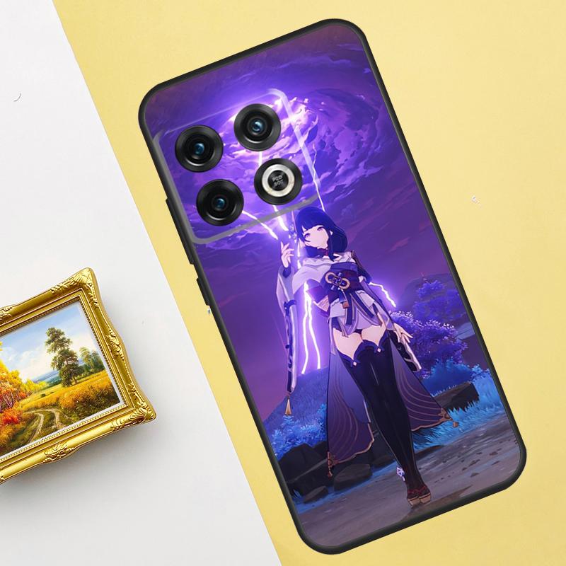 Raiden Shogun Genshin Impact Case For Oneplus 10 8 9 Pro Ace 10T 9R 8T Cover For Oneplus Nord 2 2T CE N100 N200 N300