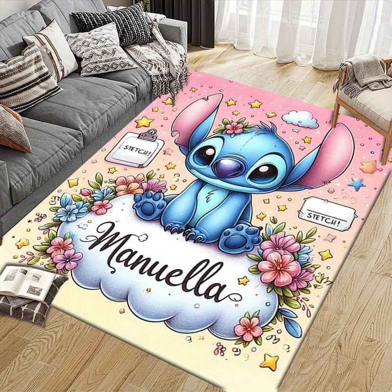 1pc Stitch Pattern Area Rug Soft Flannel Floor Mat for Living Room,Office,Bedroom and Carpet,Sofa Coffee Table Floor Mat