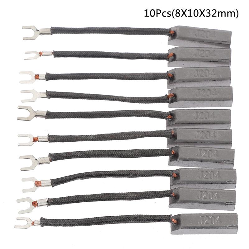 

10 шт J204 генератор електродвигун генератор запасні частини вугільна щітка 8X10X32mm