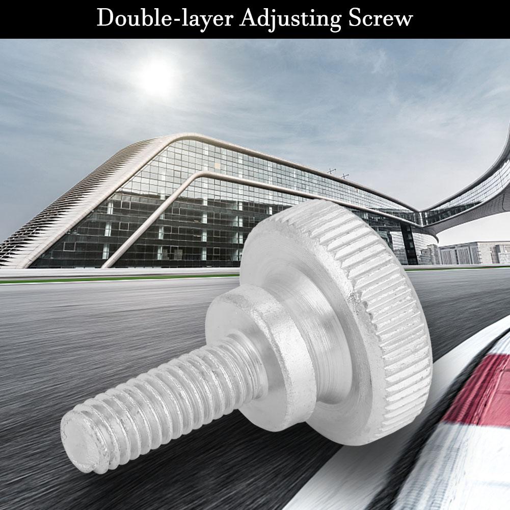 40pcs M6 Zinc Plated Carbon Steel Flat Knurled Head Bolts Thumb Screws (M6*18)