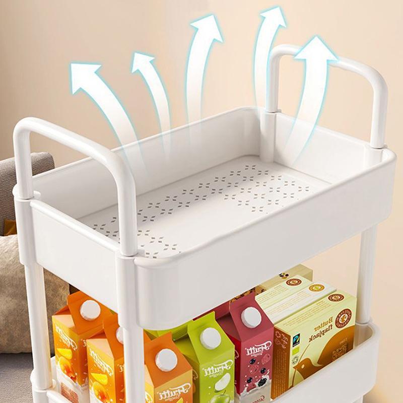 Kitchen Organizers And Storage Rack Household Cart With Wheels Multifunctional Home Accessories Mobile Rack Trolley Bookshelf