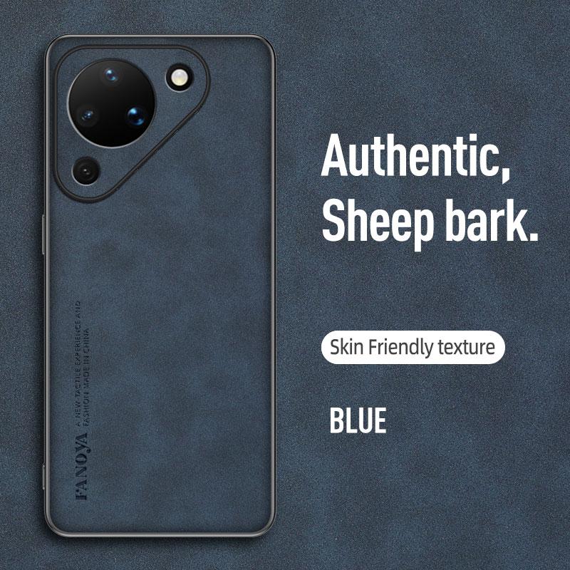 Luxury Business Man Phone Case for Huawei Pura 90 Pro Max / 90 Pro / 90 Sheepskin Leather All-inclusive Shockproof Back Cover