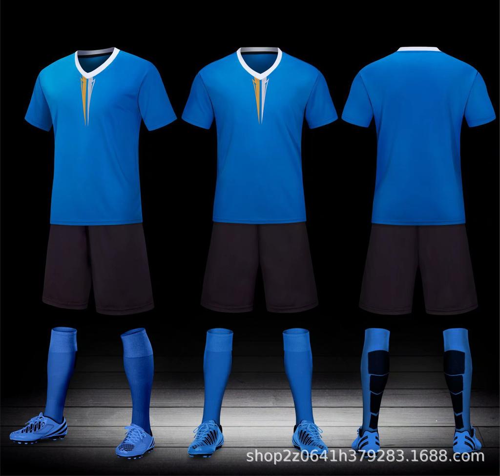 22 Football Jersey Set Men'S Printed Adult Children'S Jersey Print Number Short-Sleeved Football Training Jersey