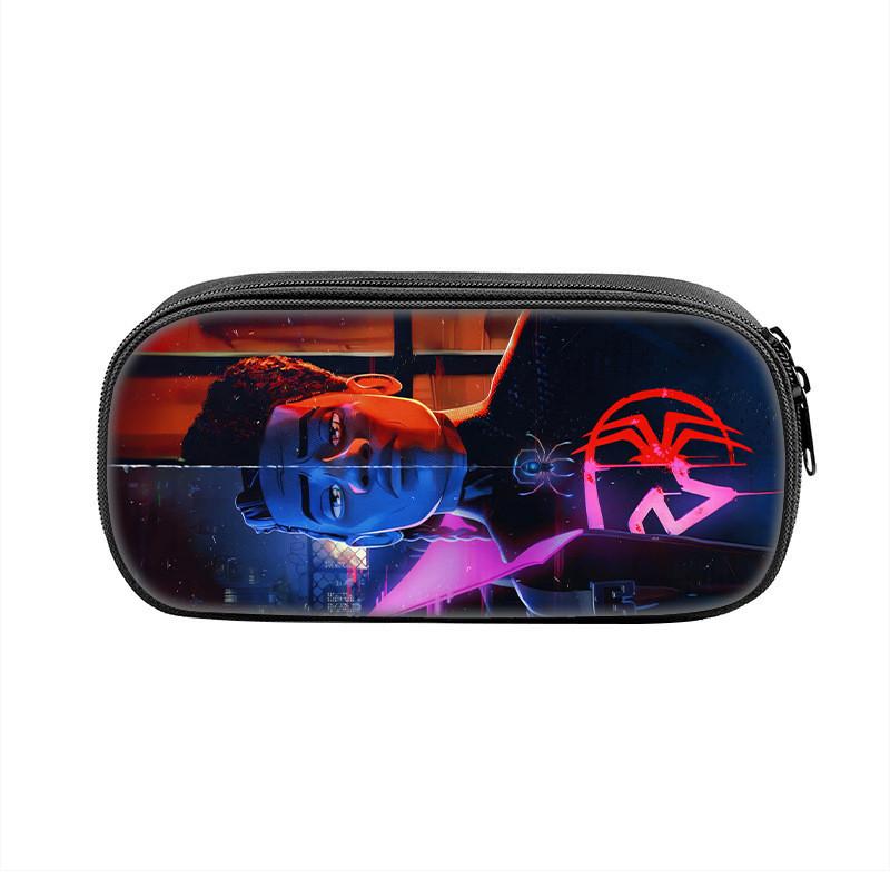 Spider Man Large Capacity Nylon Pencil Case For Students And Kids