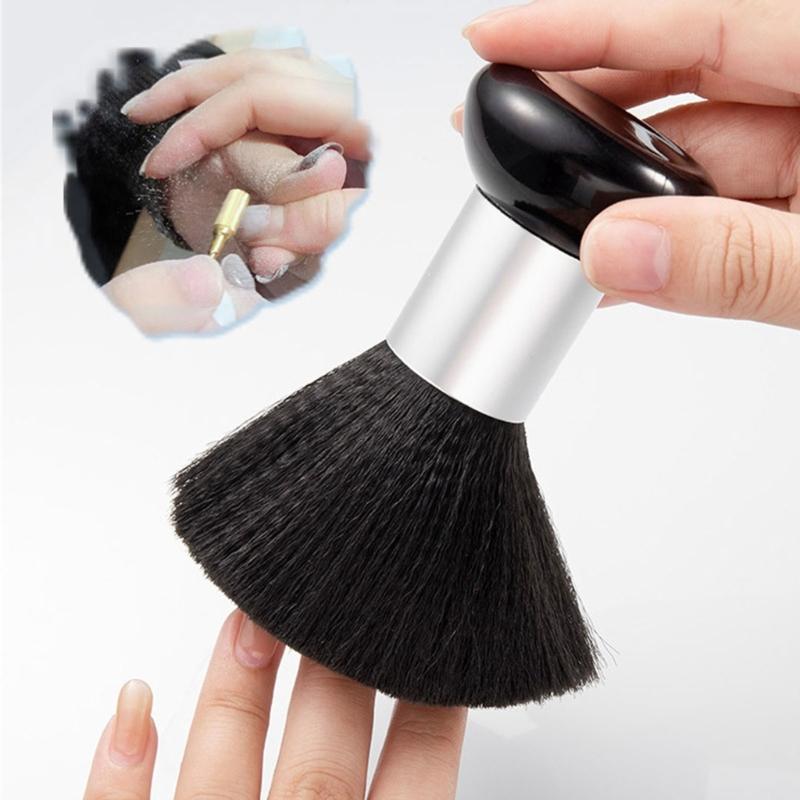 Nackenwedelbürste, Professionelle Nackenreinigungsbürste Haarschnitt Friseurwedel Haarschneidebürste Große Haarfegbürste