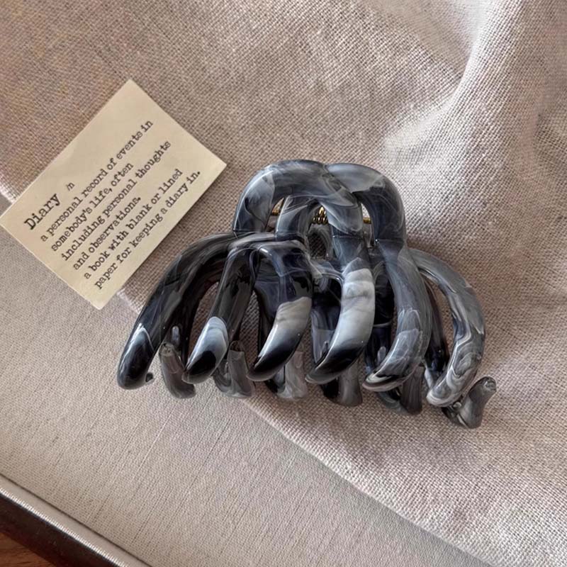 Korean Dyeing Acrylic Hair Claw For Women Girls Vintage Elegant Large Size Shark Clips Hair Claw Barrettes Hair Accessories