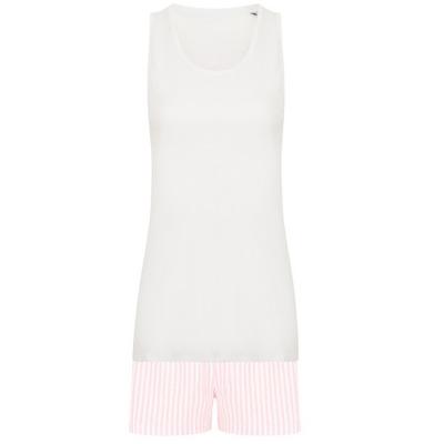 Womens/Ladies Stripe Short Pyjama Set