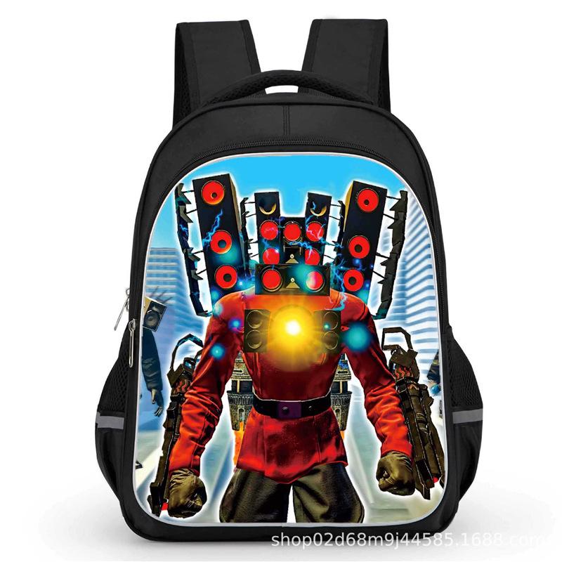 Toilet Man School Bag Titan Clock Man Titan Monitor Man Titan Audio Man Large Capacity Student School Bag