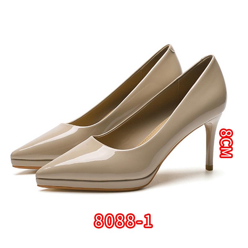 Korean Style Patent Leather Stiletto Heels - Sexy, Pointed Toe, Women's Fairy Style Shoes