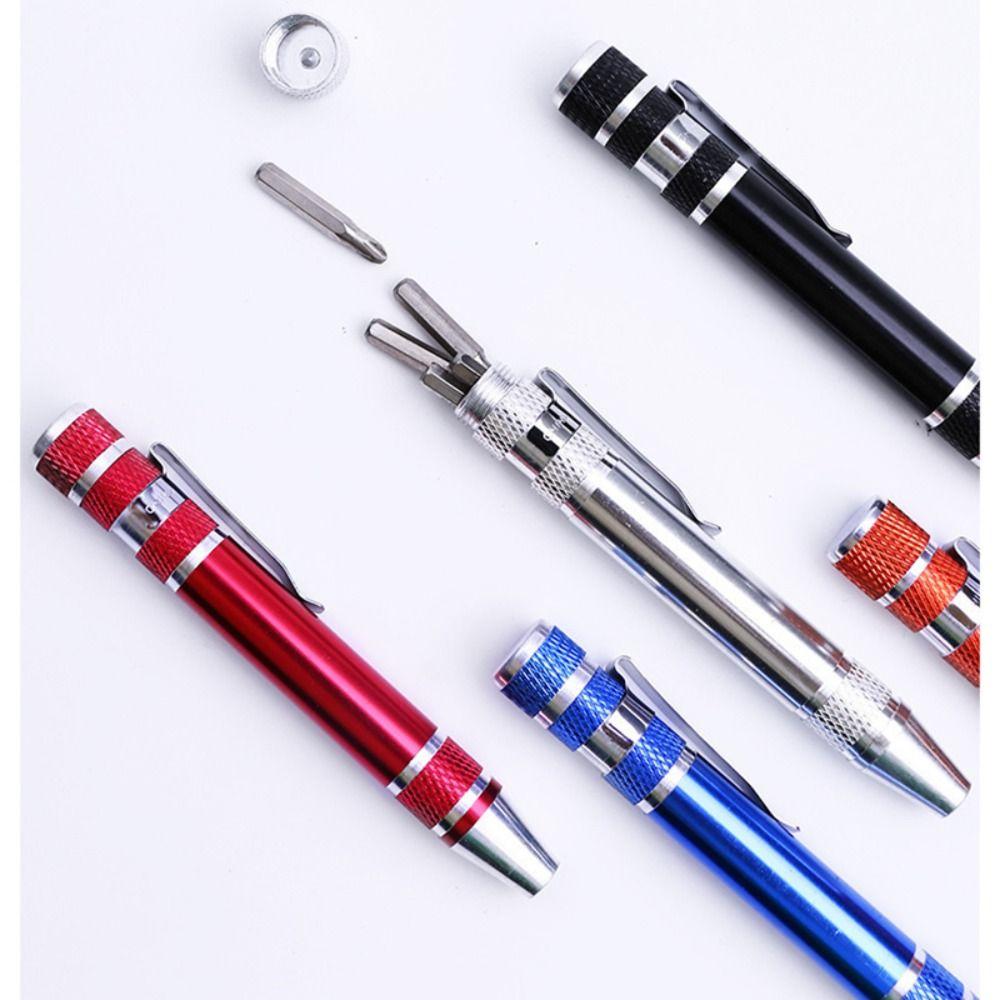8 In 1 Mini Screwdriver Pen Pocket Screwdriver Set Multifunction Phone Repair Hand Tools Kit