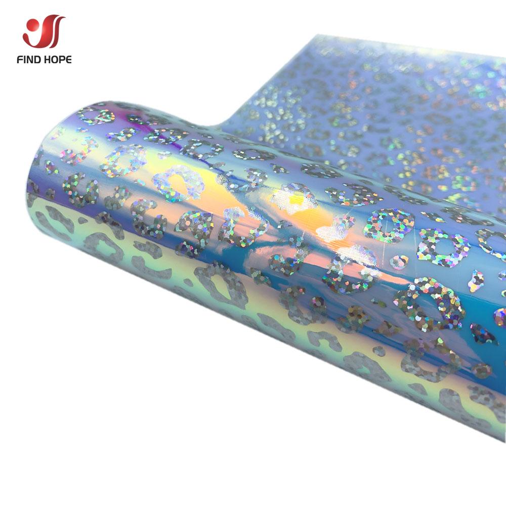 12"x39" Iridescent Gradient Glitter Adhesive Vinyl Roll Self-Adhesive HTV for Silhouette Cut Craft Cutting Home Decals Cup Decor