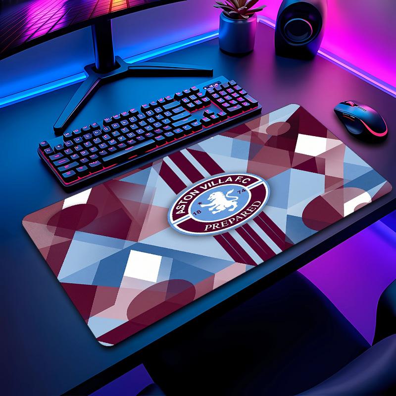 Tappetino per Mouse Stampa Calcio Aston Villa Non?Tappetino Antiscivolo in Gomma per Scrivania Impermeabile Mousepad da Gioco per Laptop Ufficio Desktop