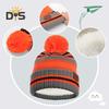 3 Pcs/Set Children Hat Scarf Glove Set Thickened Plush Ball Decor Color Matching Knitted Heat Retention Windproof Keep Warm Girls Boys Outdoor Gloves