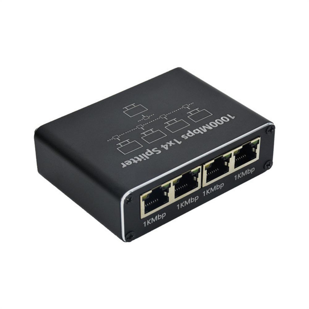 Gigabit RJ45 Splitter 1 To 2 Ethernet Cable Adapter 1000Mbps Network Switch for High Speed Internet