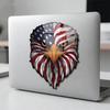 Strong Reflective Patriotic Bird & Flag Sticker Eye Catching Vehicle Sticker for Auto Laptop Coolers Bottle Gift