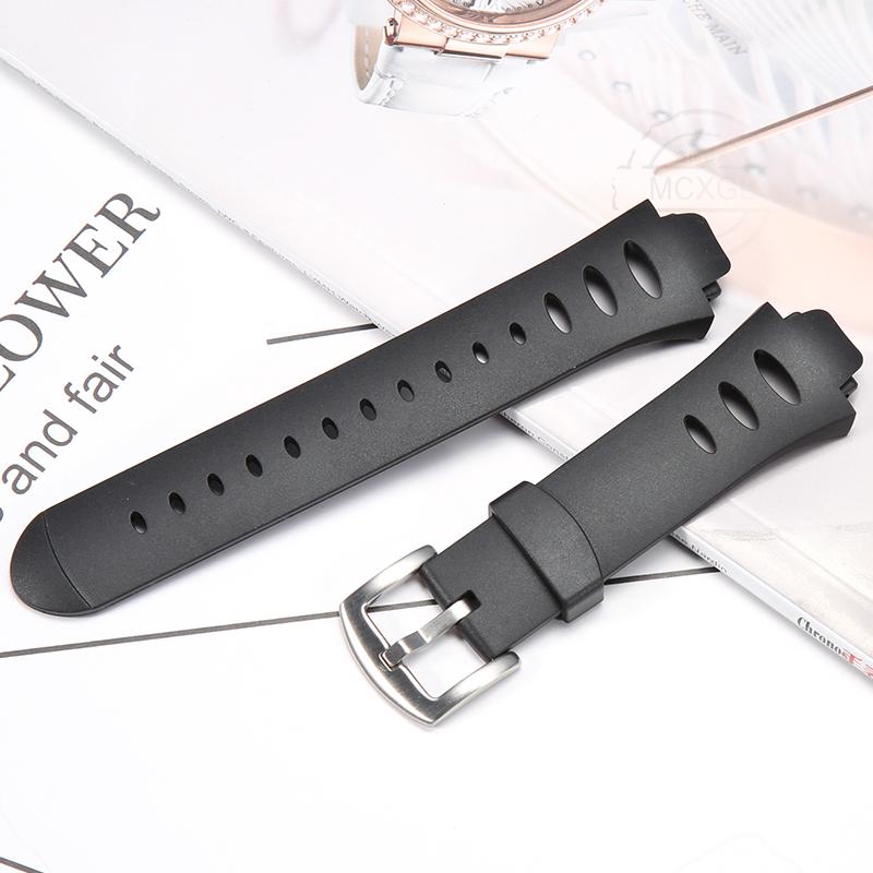 Rubber Watch Band For Suunto Observer X6 HRM DEC19 P45 Men's Resin Strap Outdoor Sports Waterproof Black Bracelet Accessories
