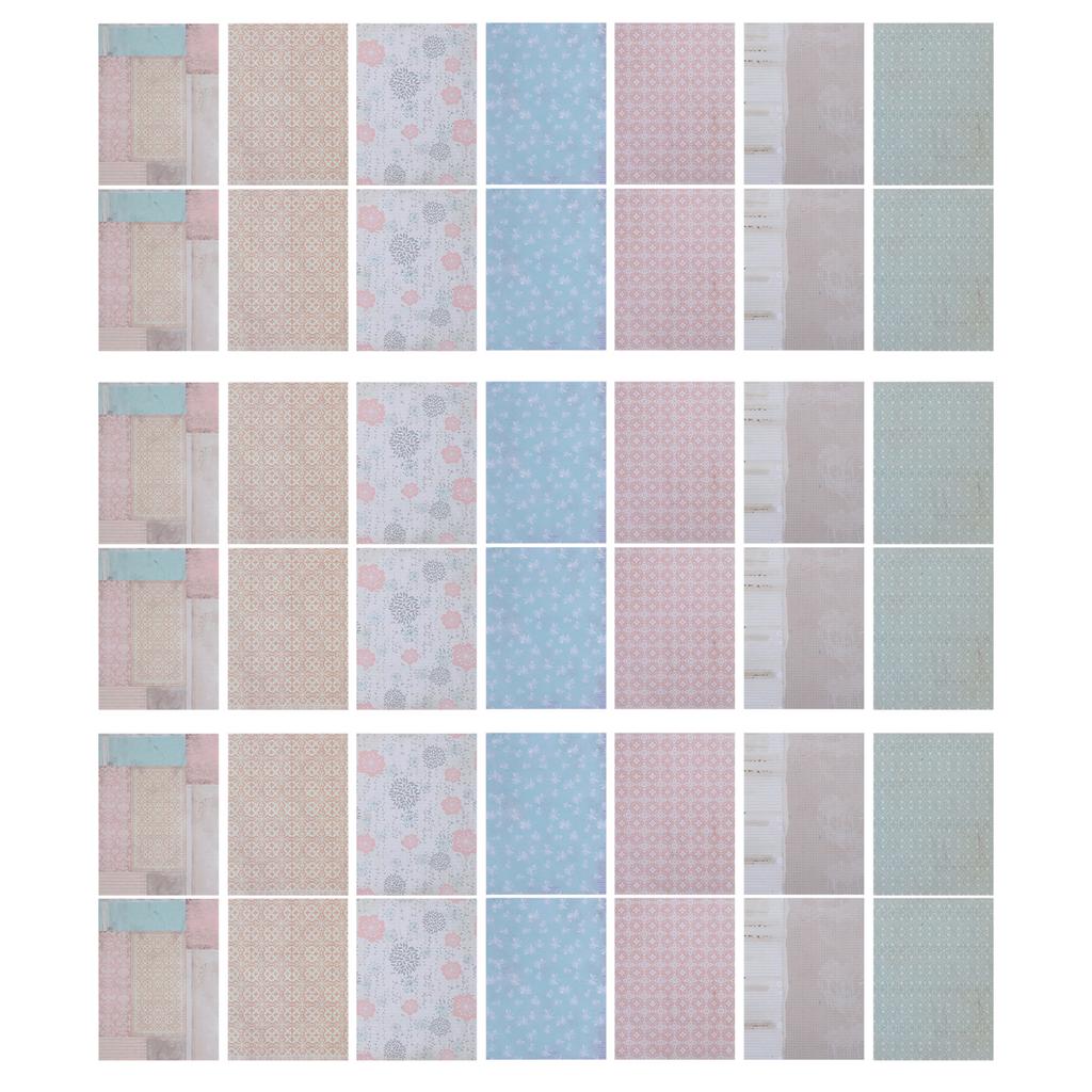 Lot de 42 feuilles de papier de fond pour journal, album photo à motifs multiples, accessoires décoratifs rétro