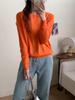 2026 Women's Fine Wool Round Neck Long Sleeve Loose Sweater for Autumn/Winter