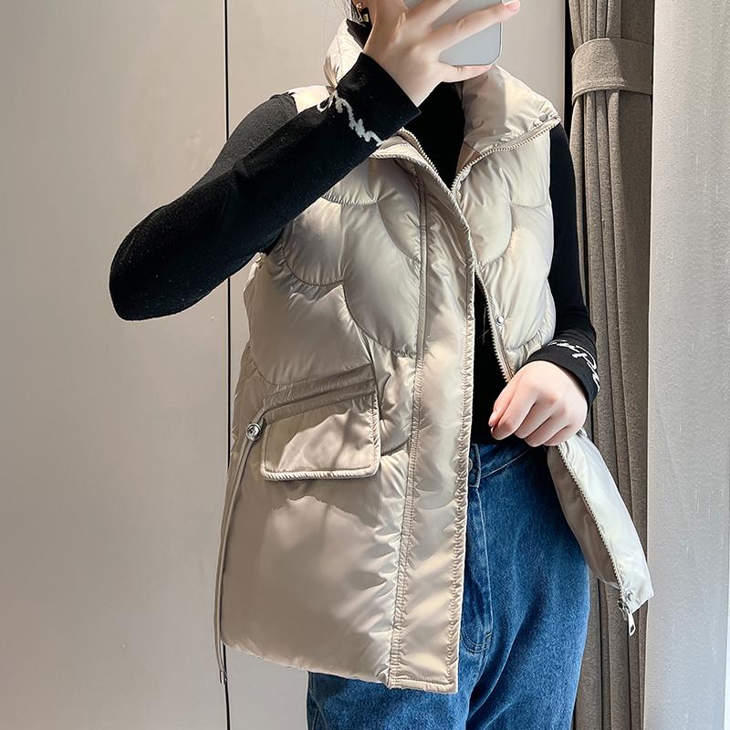 Damska luźna i modna kamizelka casualowa na jesień i zimę