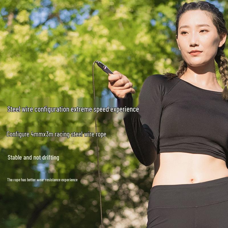 FEEBO Weighted Jump Rope with Dual Bearings