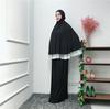 Muslim Women Ouble-Layered Large-Scale Mosque Lace Robes Dubai Cardigan Ramadan