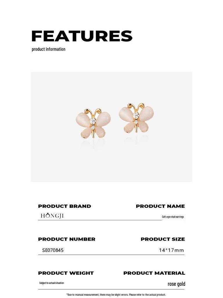 Women's Moonstone Star Stud Earrings: 2021 Trendy, High-End Jewelry