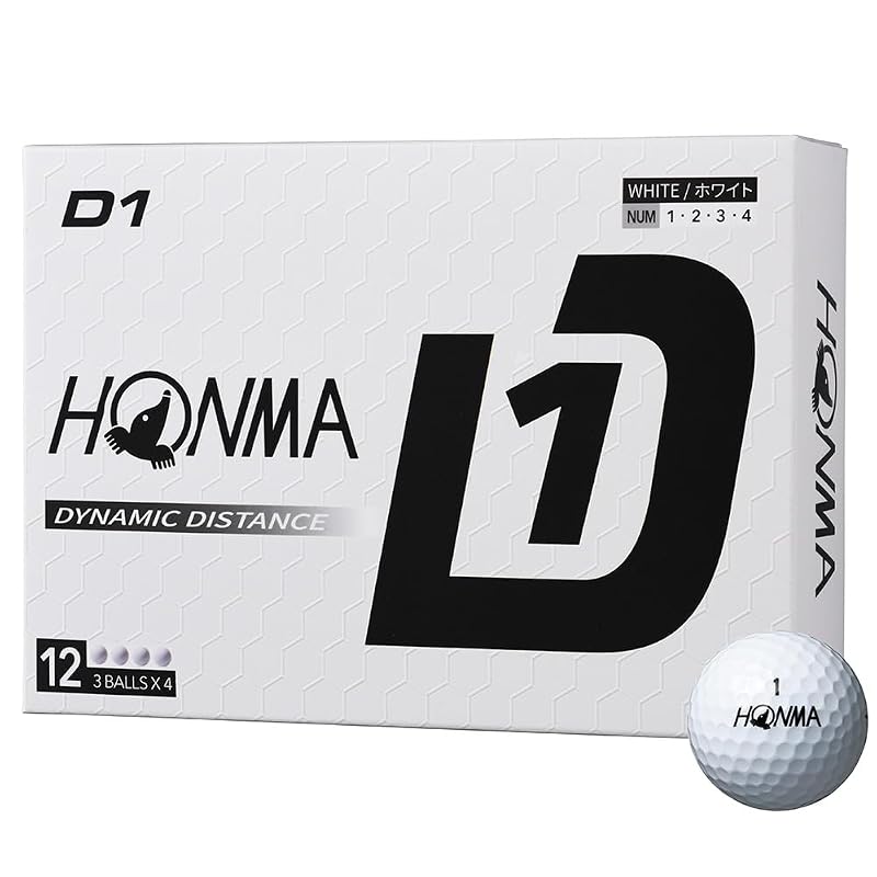 HONMA 2024 Honma D1 BT2401 Белый (1 дюжина, 12 штук)