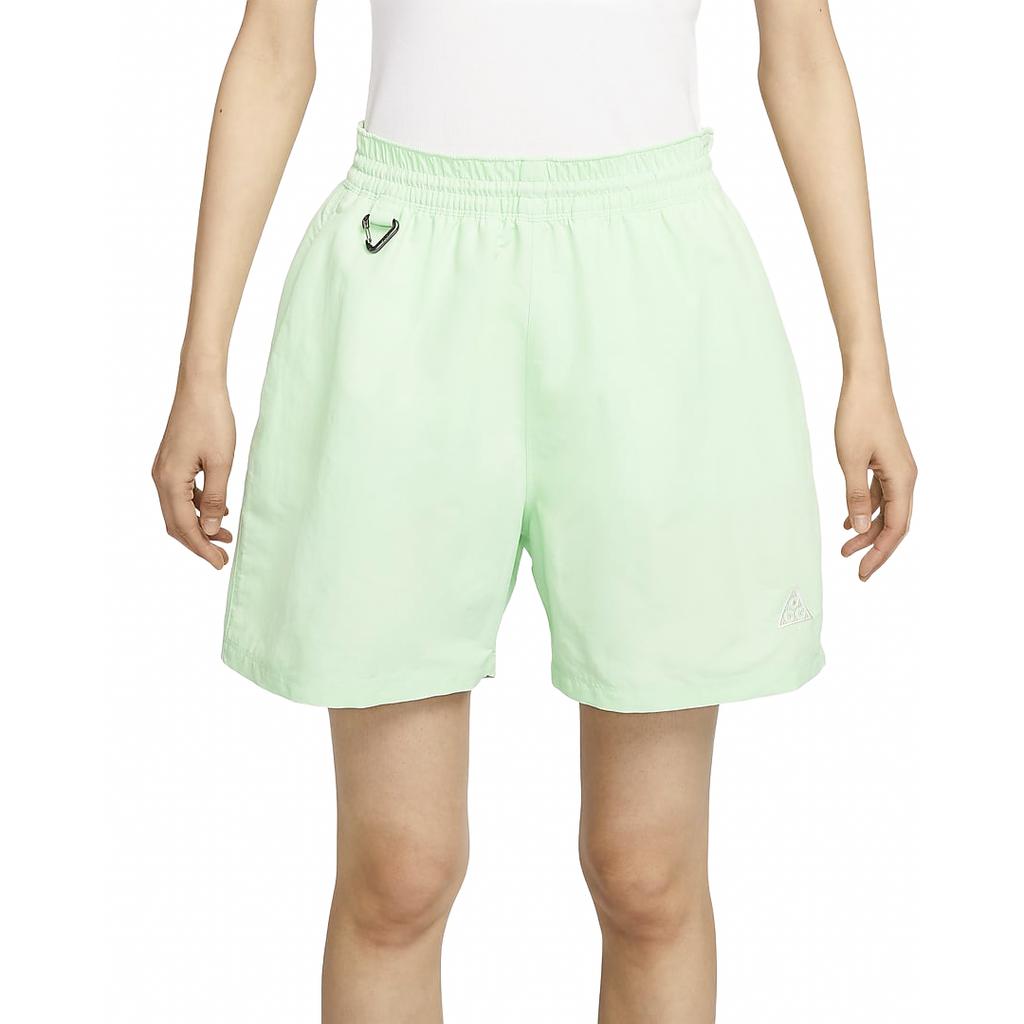 Nike ACG Series Solid Color Comfortable Training Breathable Mid Waist Three Quarter Casual Shorts Women Shorts Green DV9536-376
