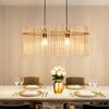 Pendant Lamp - NETTLIFE - 2 Flames - Gold - Glass &; Metal - E27 Base