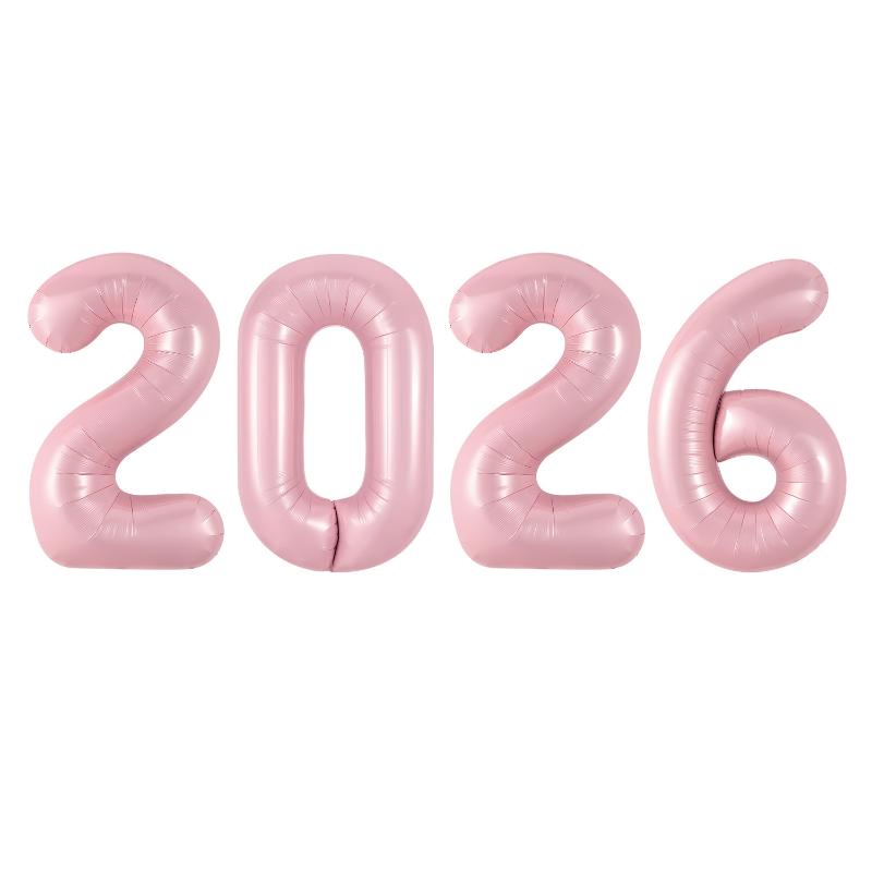 

2026 Цифровые фольгированные шары С Новым годом Вечеринка Украшение Реквизит для фотобудки Принадлежности Рождественский домашний декор Navidad 2026 A3